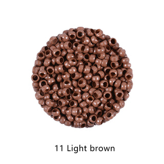 Aly Babe  Micro Rings 500pcs 2.5mm without Silicone for Hair Extensions 7 Colors image 11