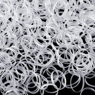 Clear Ponytail Rubber Bands Holder Elastic for Women Girls Bind Tie Hair Accesso image 1