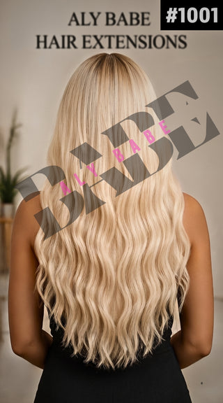 GENIUS WEFT (22” Double Drawn, 100 Grams) Blonde / Light Shade #613