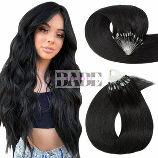 Aly Babe Premium Micro Loop  Human Hair Extensions image 3