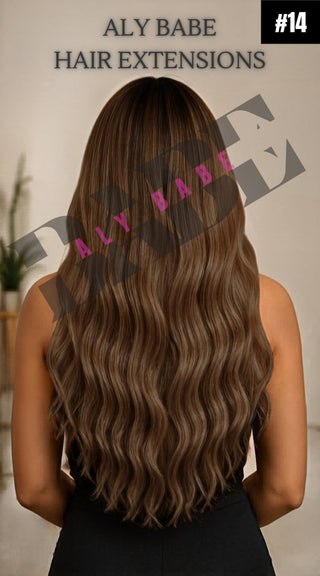 Genius Weft Hair Extensions – 22” Double Drawn – #14