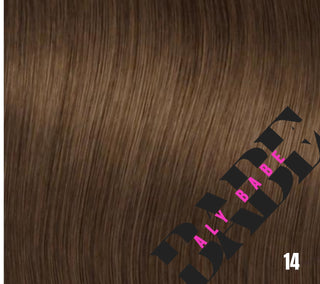 Genius Weft Hair Extensions – 22” Double Drawn – #14/613
