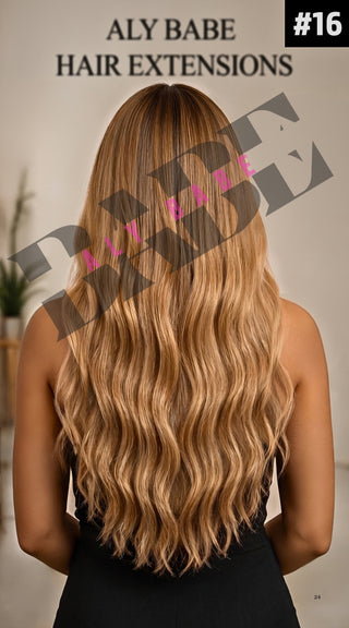 GENIUS WEFT (22” Double Drawn, 100 Grams) Blonde / Light Shade #613