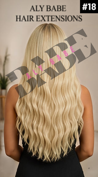 GENIUS WEFT (22” Double Drawn, 100 Grams) Blonde / Light Shade #613
