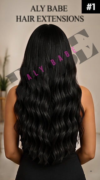 Genius Weft Hair Extensions – 22” Double Drawn – #1