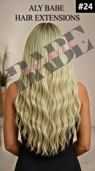 GENIUS WEFT (22” Double Drawn, 100 Grams) Blonde / Light Shade #613