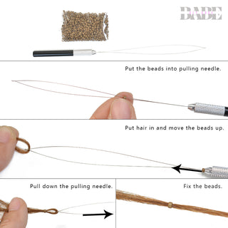 Aly Babe  Micro Rings 500pcs 2.5mm without Silicone for Hair Extensions 7 Colors image 3