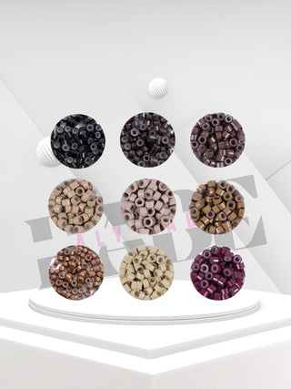 Aly Babe Micro Rings 500pcs 2.5mm without Silicone for Hair Extensions 7 Colors