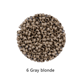 Aly Babe  Micro Rings 500pcs 2.5mm without Silicone for Hair Extensions 7 Colors image 9