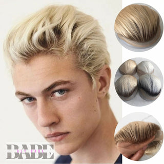 Human Hair Toupee For Men image 0