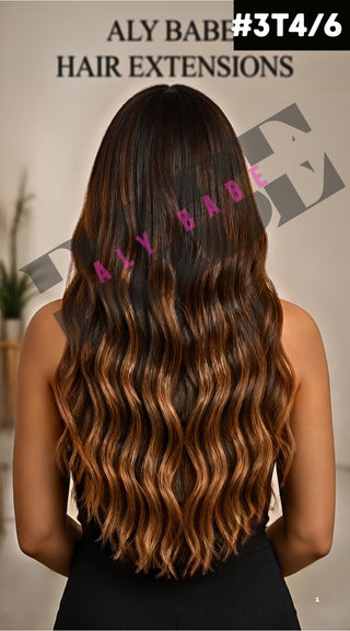 GENIUS WEFT (22” Double Drawn, 100 Grams) Blonde / Light Shade #613