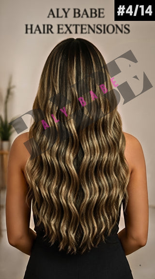 GENIUS WEFT (22” Double Drawn, 100 Grams) Blonde / Light Shade #613