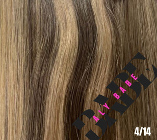 Genius Weft Hair Extensions – 22” Double Drawn – #14/613