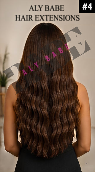 Genius Weft Hair Extensions – 22” Double Drawn – #4