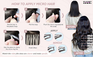 Aly Babe Micro Loop Human Hair Extensions image 7