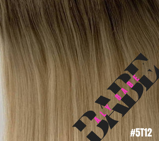 Genius Weft Hair Extensions – 22” Double Drawn – #14/613