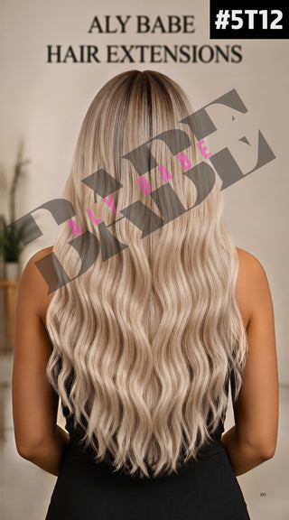 Genius Weft Hair Extensions – 22” Double Drawn – #5T12