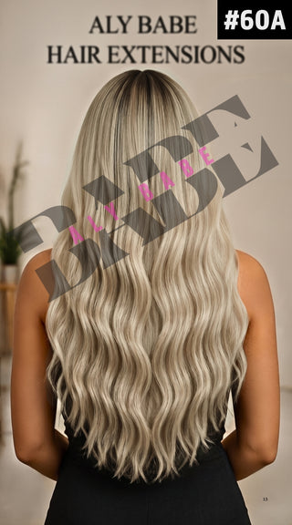 Genius Weft Hair Extensions – 22” Double Drawn – #60A