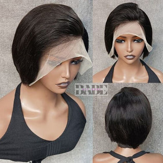 Aly Babe™ 13x2 Short Pixie Cut Human Hair Wig image 0
