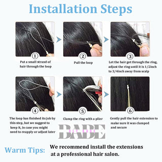 Aly Babe Premium Micro Loop  Human Hair Extensions image 6
