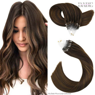 Aly Babe Micro Loop Human Hair Extensions image 18