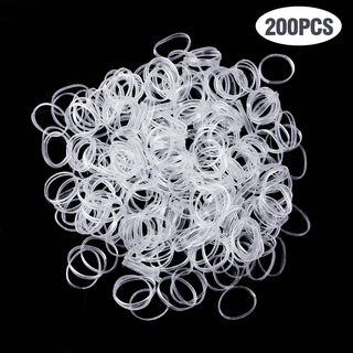 Clear Ponytail Rubber Bands Holder Elastic for Women Girls Bind Tie Hair Accesso image 15