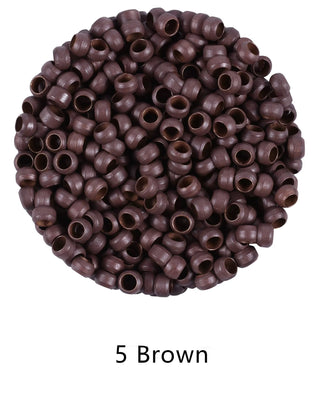Aly Babe  Micro Rings 500pcs 2.5mm without Silicone for Hair Extensions 7 Colors image 8