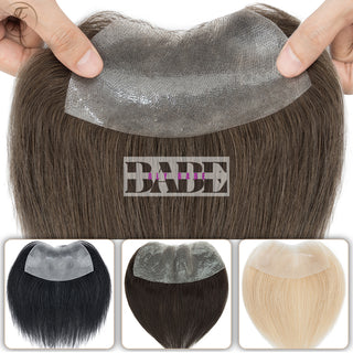 Men Natural Hairline Invisible Hairpiece image 3
