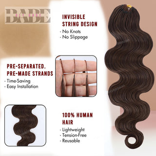 Aly Babe Body Wave Feather Crochet Hair Extension image 1