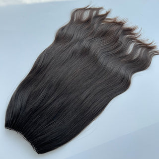 Feather Weft Hair Extensions – Lightweight – #60 Bright Blonde (100 Grams)