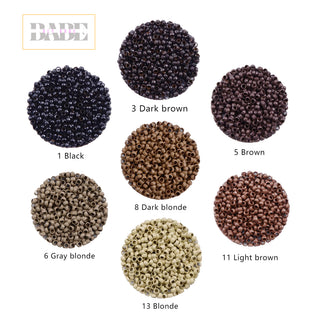 Aly Babe  Micro Rings 500pcs 2.5mm without Silicone for Hair Extensions 7 Colors image 0