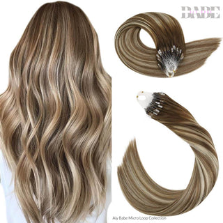 Aly Babe Micro Loop Human Hair Extensions image 8
