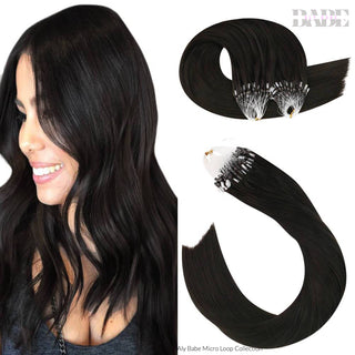 Aly Babe Micro Loop Human Hair Extensions image 16