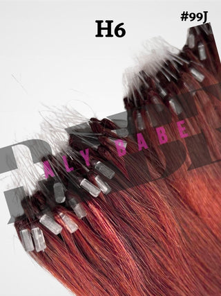 H6 Feather Hair Extensions – Lightweight – #99J