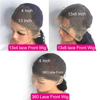 Aly Babe™ 13x4 & 13x6 Bone Straight Human Hair Wigs – 40 Inch HD Transparent image 7