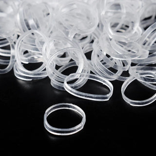 Clear Ponytail Rubber Bands Holder Elastic for Women Girls Bind Tie Hair Accesso image 3