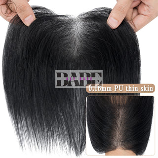 Men Natural Hairline Invisible Hairpiece image 4