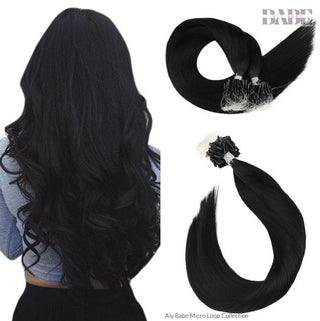Aly Babe Micro Loop Human Hair Extensions image 19