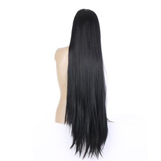 Aly Babe™ 13x4 & 13x6 Bone Straight Human Hair Wigs – 40 Inch HD Transparent image 1
