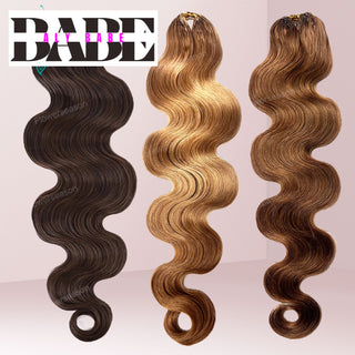Aly Babe Body Wave Feather Crochet Hair Extension image 0