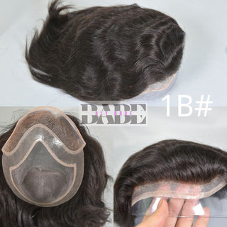 Human Hair Toupee For Men image 24