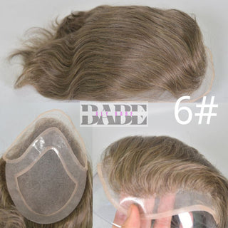 Human Hair Toupee For Men image 29