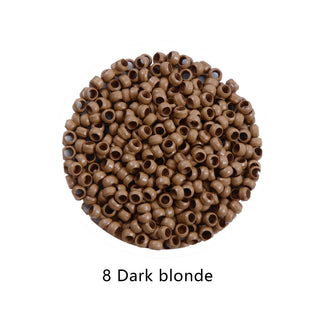 Aly Babe  Micro Rings 500pcs 2.5mm without Silicone for Hair Extensions 7 Colors image 10