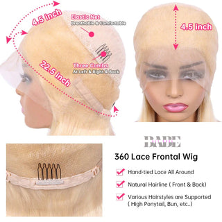 Aly Babe™ Ombre Brown Blonde 13x6 Virgin Hair Wig image 8