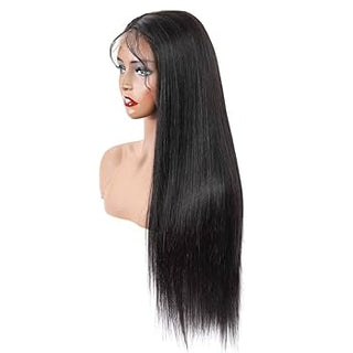 Aly Babe™ 13x4 & 13x6 Bone Straight Human Hair Wigs – 40 Inch HD Transparent image 4