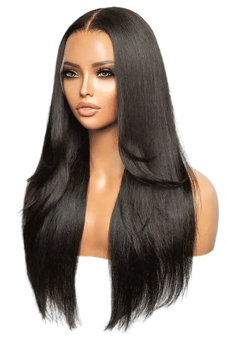 Aly Babe™ 13x4 & 13x6 Bone Straight Human Hair Wigs – 40 Inch HD Transparent image 0