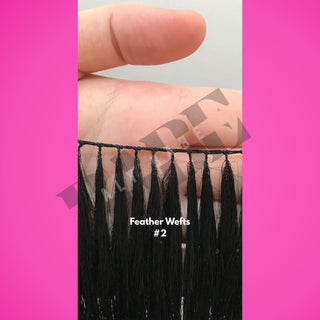 Feather Weft Hair Extensions – Lightweight Volume – #1C