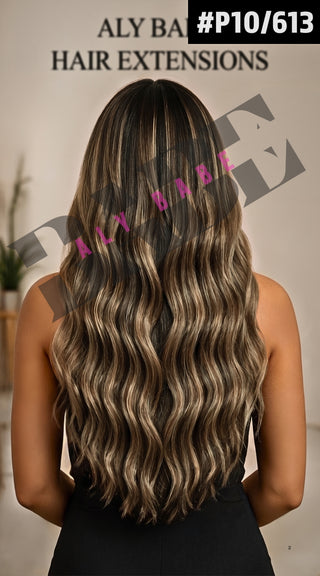 GENIUS WEFT (22” Double Drawn, 100 Grams) Blonde / Light Shade #613